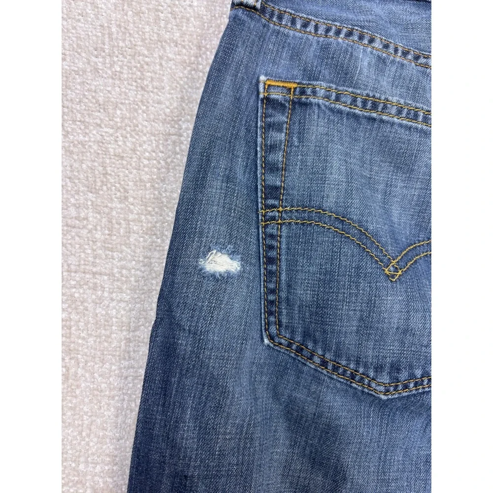Levis 514 Straight Fit Mens Jeans Blue Medium Wash Denim 34x34